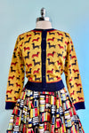 Mustard Sausage Dog Vera Cardigan by Palava