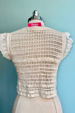 Crochet Vest in Ivory by Tulip B.