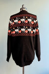 Jack O' Lantern Fair Isle Long Cardigan Sweater