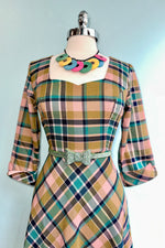Harriet Dress in Pink Plaid by Banned