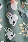Skulls and Candles Doris Skirt in Green by Retrolicious