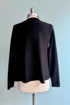 Black Fluid Knit Jersey Top by Compania Fantastica