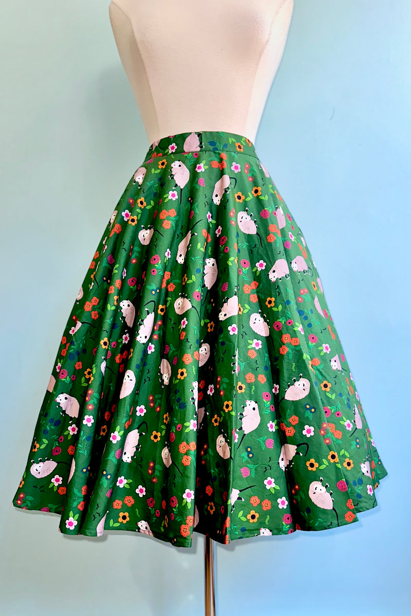 Possum Cotton Circle Skirt
