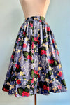 Tropical Oasis Button Front Full Skirt by Collectif