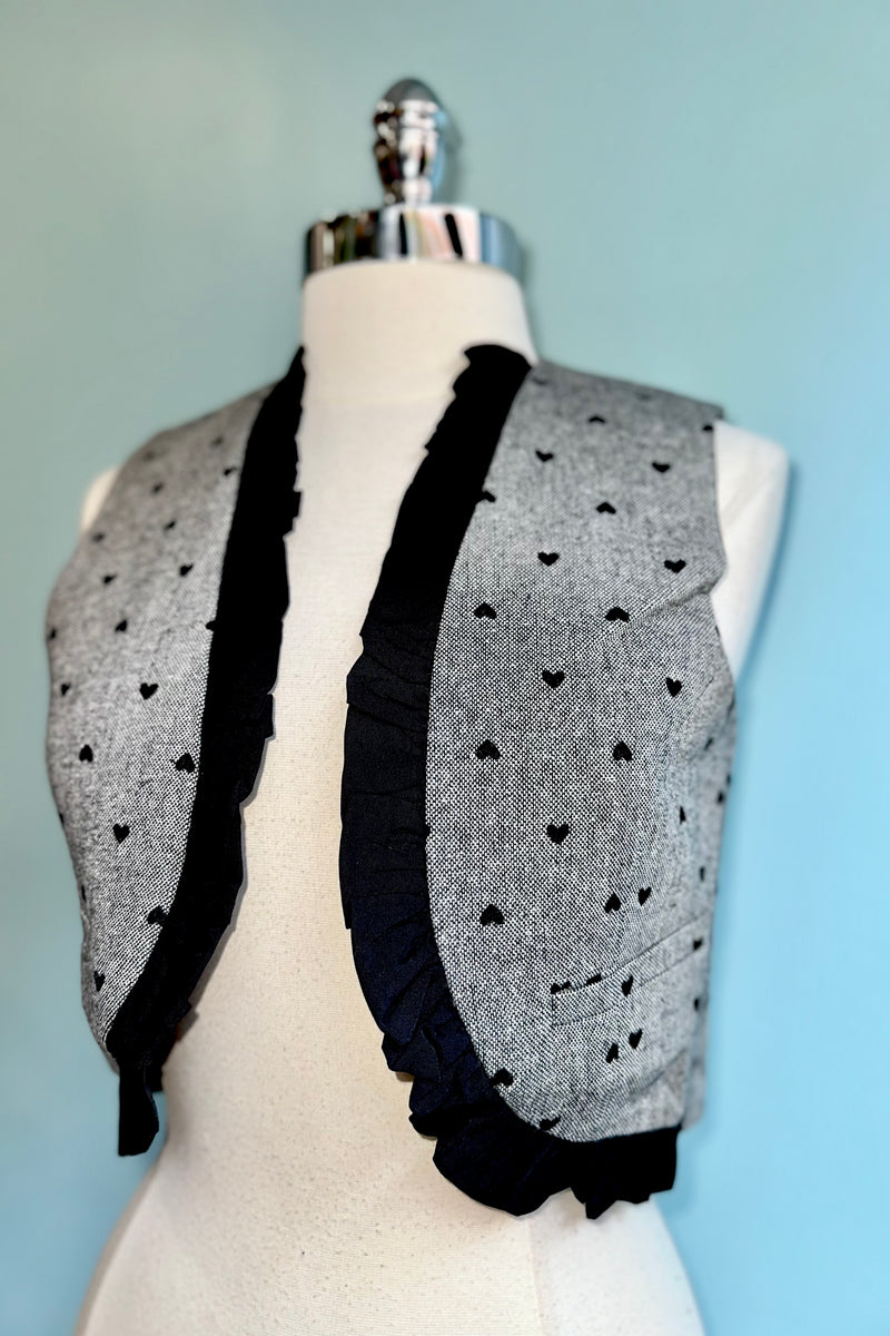 Grey Heart Vest by Compania Fantastica