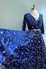 Blue Luna Celestial Velvet Dress by Banned