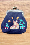 Deer Embroidered Coin Purse