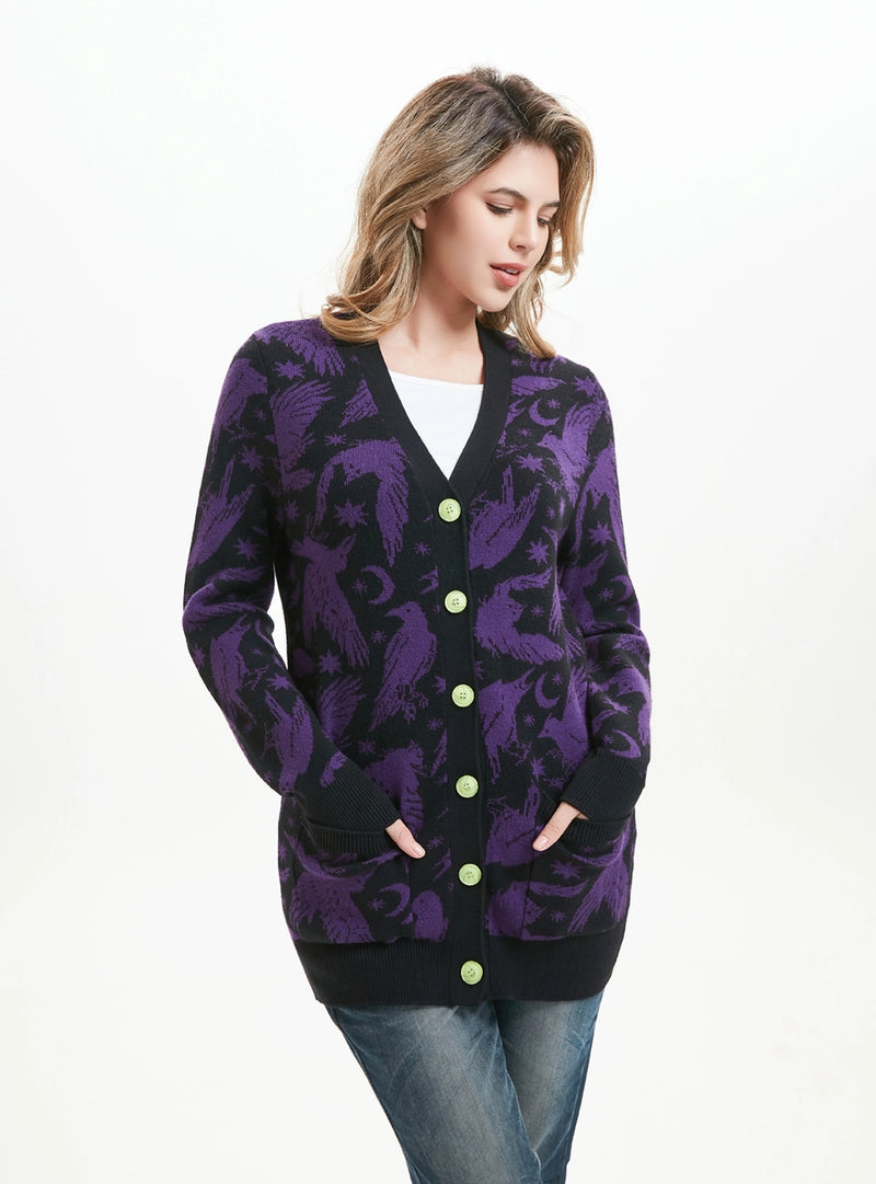 Midnight Raven Fiona Cardigan by Miss Lulo