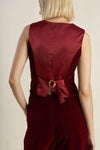 Burgundy Velvet Vest