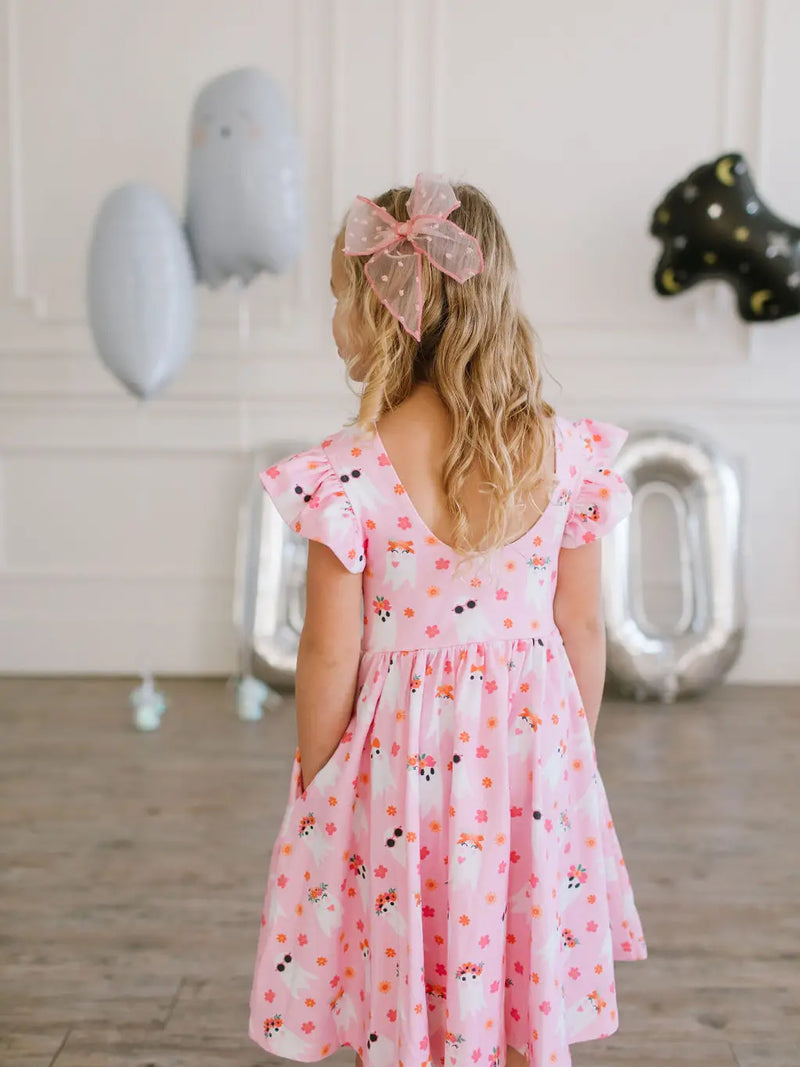 Kids Olivia Dress in Floral Ghosts