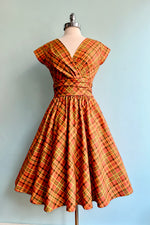 Harvest Plaid Greta Dress by Retrolicious
