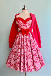 Bownita Pink and Red 50's Dress by Hell Bunny