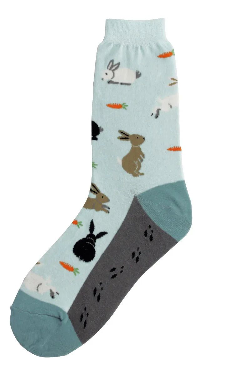 Rabbits and Carrots Women's Ankle Socks by Foot Traffic