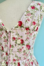 Pink Floral Lysandra Midi Dress by Timeless London