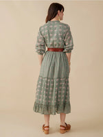 Britta Aegean Teal Floral Dress by Mata Traders