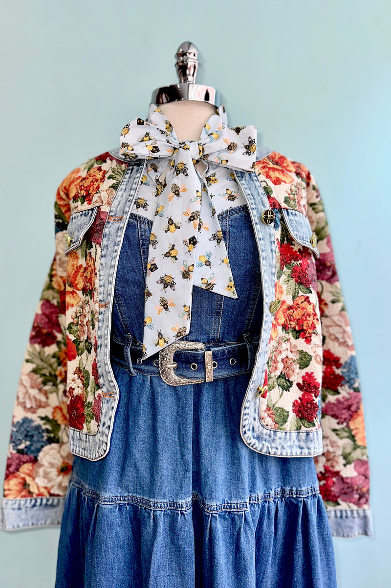 Tiered Denim Midi Dress – Modern Millie