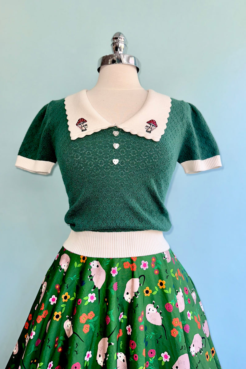 Possum Cotton Circle Skirt