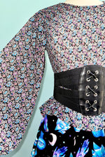 Floral Smocked Peplum Blouse by Molly Bracken