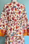 Floral Border Print Midi Dress