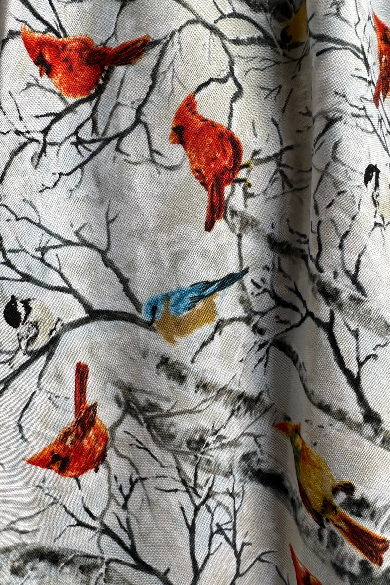 Birds on Birch Trees Doris Skirt by Retrolicious