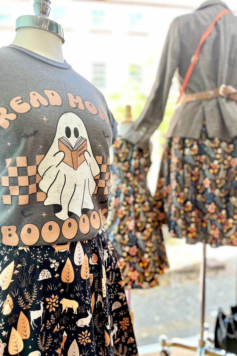 Read More Boooooks Ghost T-Shirt in Grey
