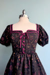 Mystical Puff Sleeve Dress in Black