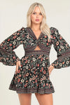 Twist Front Cut-Out Mini Dress