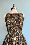 Pumpkins and Foliage Midi Dress by Retrolicious