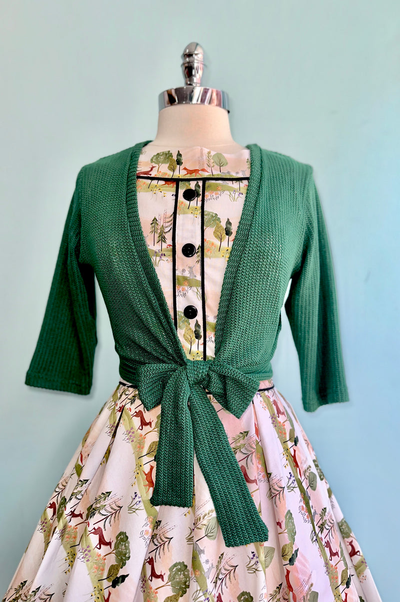 Woodland Animals Sunset Elizabeth Dress by Retrolicious 3X-Large