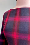 Navy and Red Barbara Plaid Dress by Banned