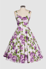 Sandi in Toscana Dress in Lavender by Retrospec'd