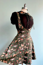 Squirrel Embroidered Chester Top by Hell Bunny