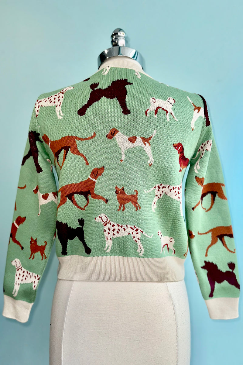 Green Woof Jacquard Vera Cardigan by Palava – Modern Millie