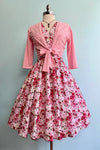 Pink Roses Greta Dress by Retrolicious