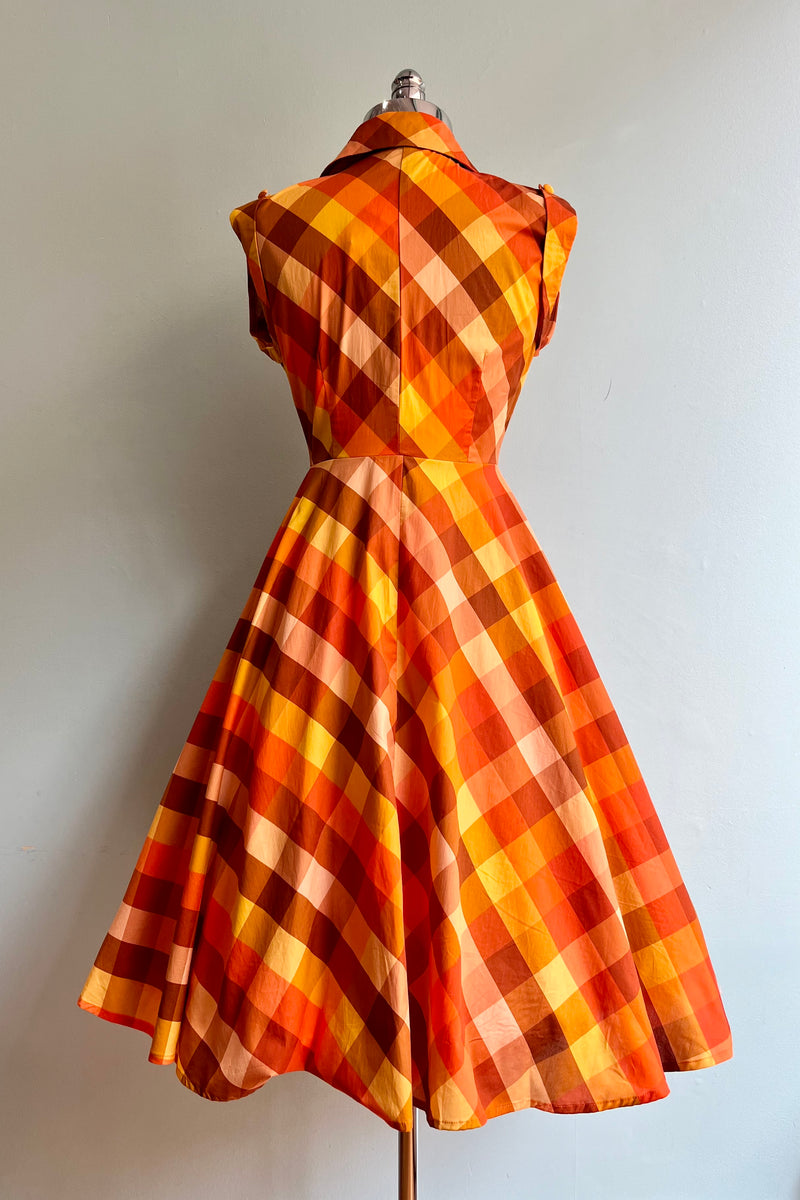 Autumn Madras Shirt Dress