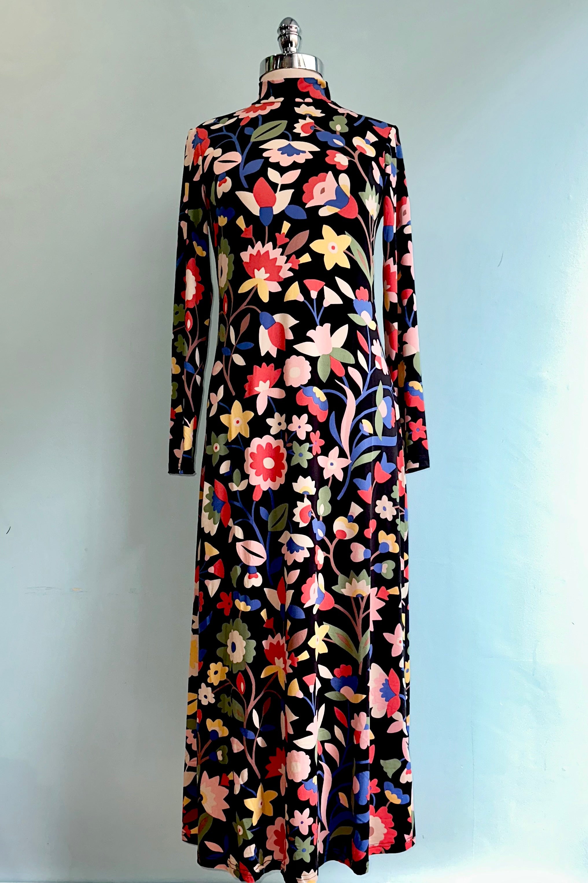 未使用タグ付き】 ミューラル Framed flower knit dress