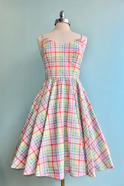 soor ploom Gilda Dress, Vintage Plaid 8y ワンピース - ワンピース