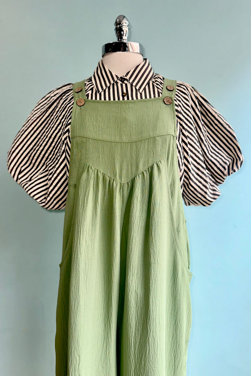 Pear Green Wide Leg Jumpsuit – Modern Millie