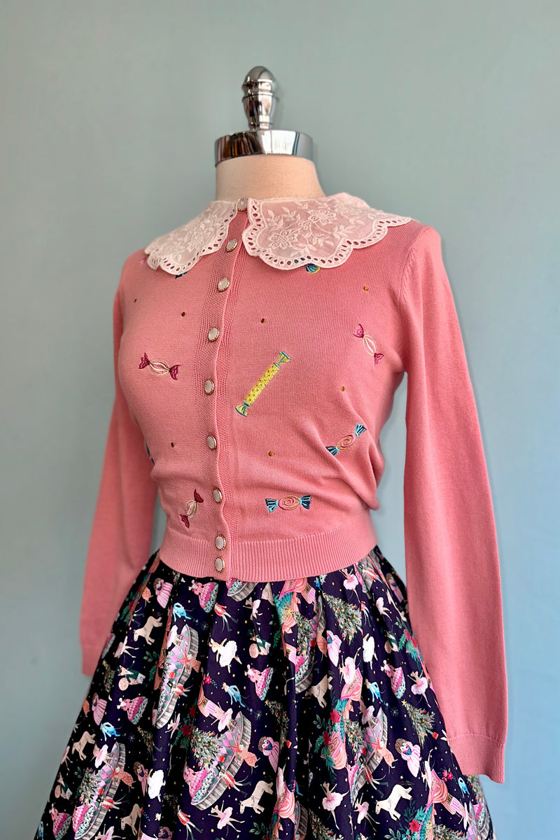 Candy Cardigan in Pink by Banned