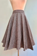 Houndstooth Flannel Circle Skirt by Heart of Haute