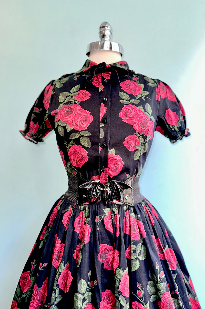 Lilly Roses Blouse in Black by Banned