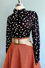 Moon and Stars Blouse in Black by Banned