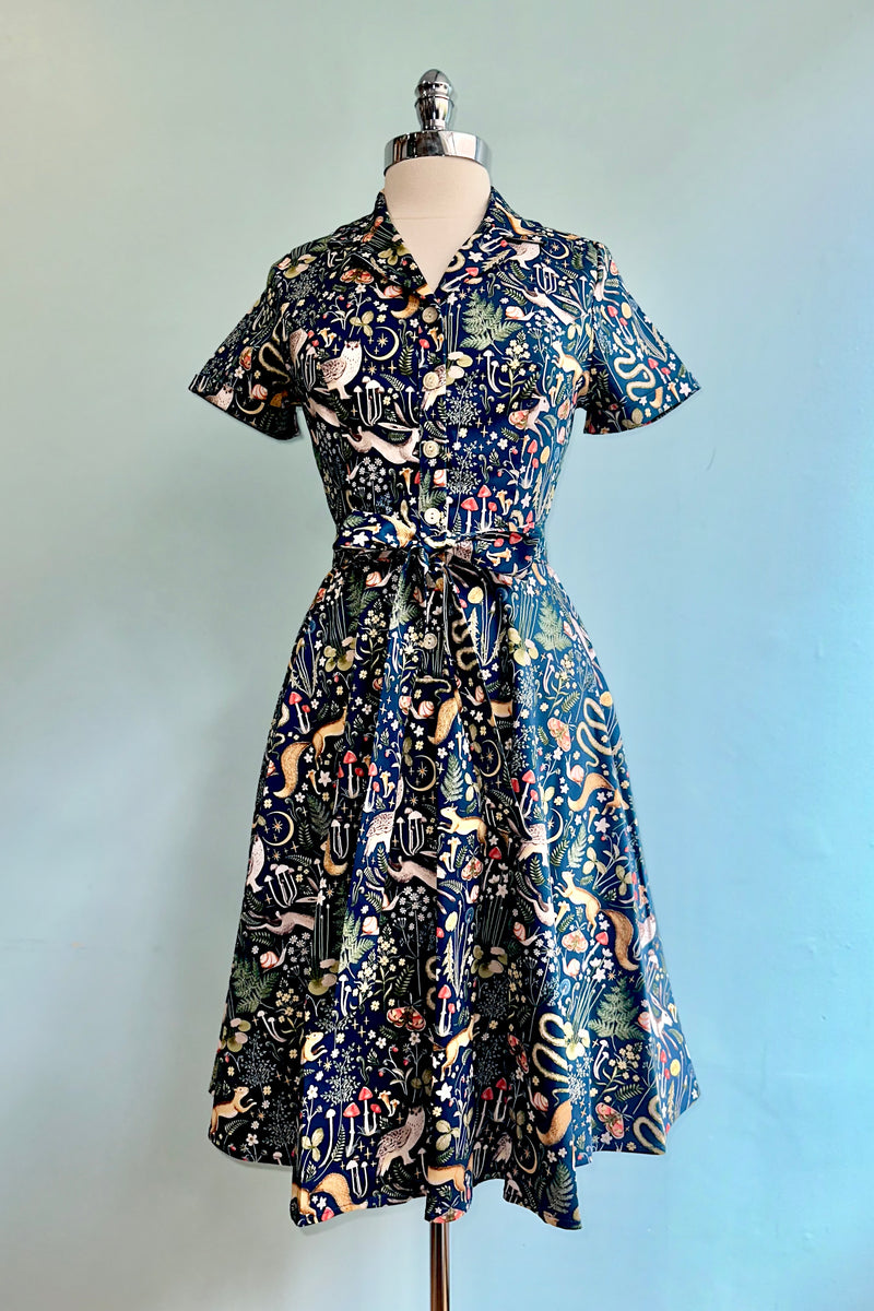 In the Wilderness Knee-Length Shirtwaist Dress by Eva Rose Modern Millie In the Wilderness Knee-Length Shirtwaist Dress by Eva Rose Modern Millie