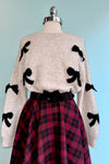 Bow Pullover Sweater in Oatmeal