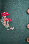 Woodland Mushroom Cardigan in Green by Banned