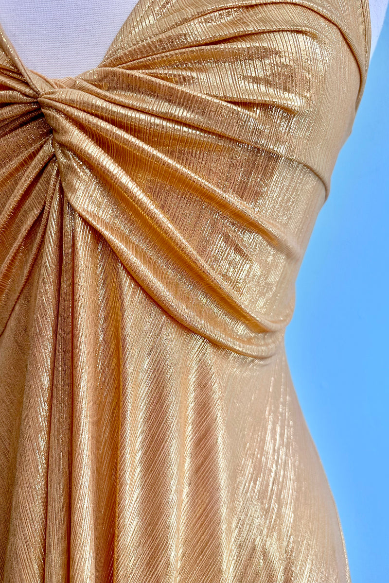 Siren Gold Metallic Dress by Wax Poetic Modern Millie Siren Gold Metallic Dress by Wax Poetic Modern Millie