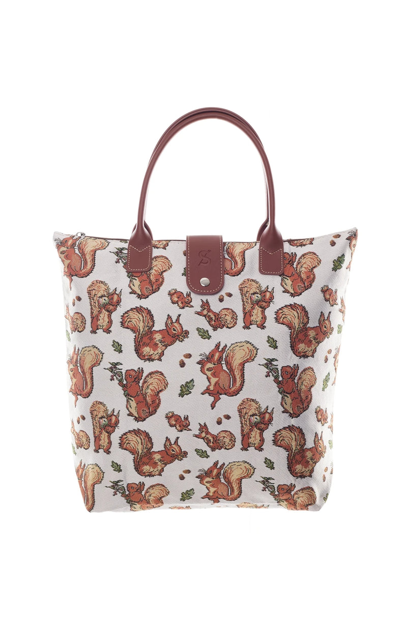 Squirrel Nutkin Beatrix Potter Folding Tapestry Tote Bag