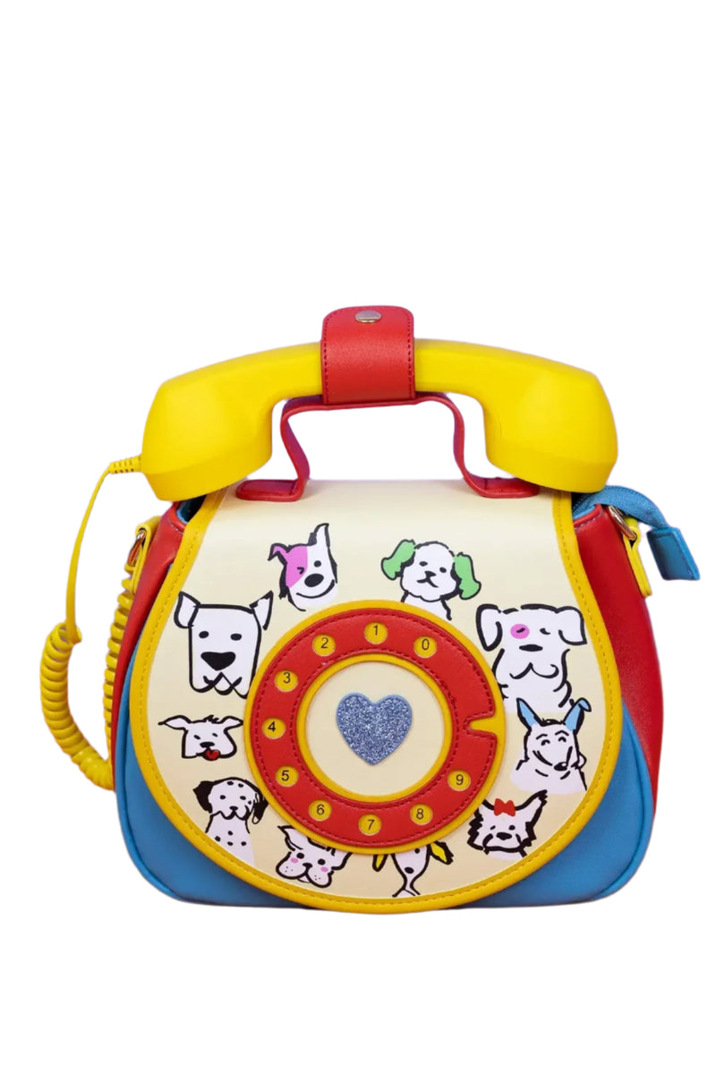 Dog Phone Convertible Crossbody and Backpack Bag