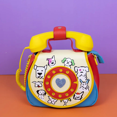 Dog Phone Convertible Crossbody and Backpack Bag