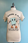 A Book A Day T-Shirt in Ecru
